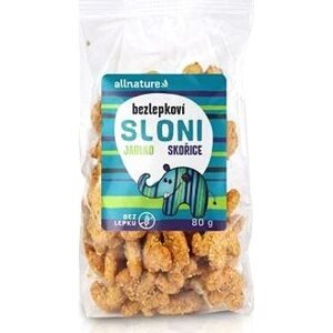 Allnature bezlepkové Slonie jablko – škorica 80 g