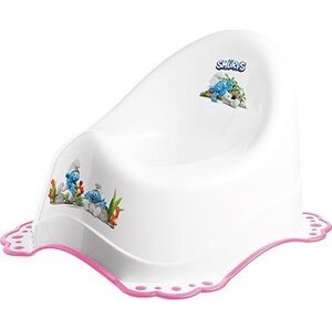 MALTEX The Smurfs s protiskluzem bílý/růžový