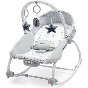 Baby Mix Multifunkčné hojdacie ležadlo pre bábätko hviezdičky zelené