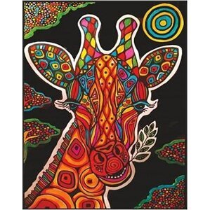 Colorvelvet zamatový obrázok – žirafa
