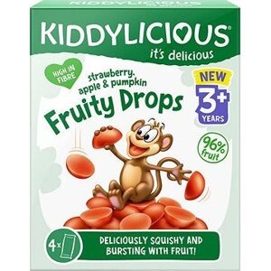 KIDDYLICIOUS Fruity drops Jahoda, Jablko a Tekvica 64 g