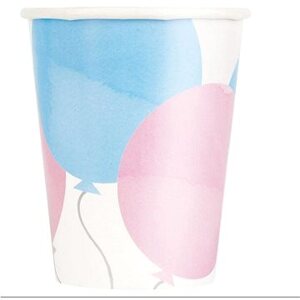 UNIQUE Poháriky gender reveal 270 ml 8 ks