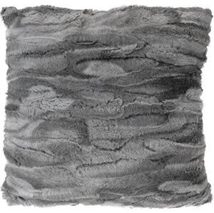 H&L Dekorační polštář Furry 45 × 45 cm, šedý