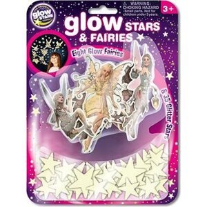 GlowStars Svetielkujúca dekorácia na stenu – Víly a hviezdy