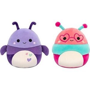 Squishmallows 1+1 Chrobák a Húsenica Axel a Peach