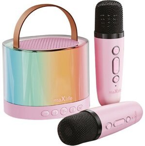 Maxlife MXKS-200 Bluetooth karaoke sada ružová