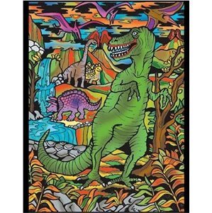 Colorvelvet Zamatový obrázok T-Rex