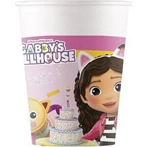 GODAN Papierové tégliky Gabinin kúzelný domček – Gabby's dollhouse, 200 ml, 8 ks