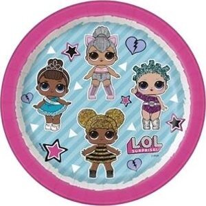 UNIQUE Papierové taniere LOL surprise, 8 ks – 18 cm