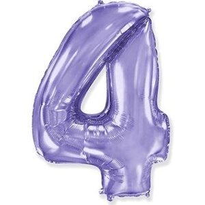Balón foliový číslice fialová - lila 102 cm - 4
