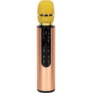 KIK KX3382 Karaoke bluetooth mikrofon, 2000 mAh zlatý