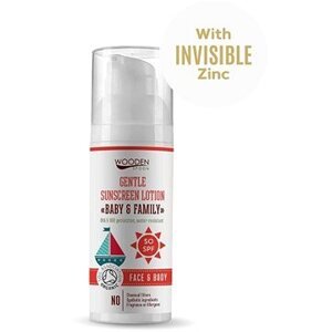 WOODENSPOON Opaľovacie telové mlieko Baby & Family SPF 50, 50 ml