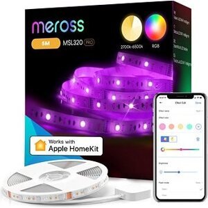 Meross Smart WiFi LED Strip 5 m, Apple HomeKit