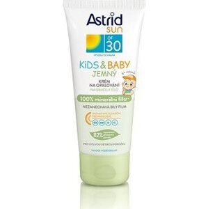 ASTRID SUN Jemný detský krém na opaľovanie OF 30 (100% minerálny filter) 100 ml