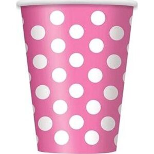 Unique Tégliky ružové bodka – 354 ml – 6 ks