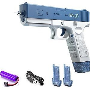 Toybit Automatická vodná pištoľ Spray so zásobníkmi, modrá