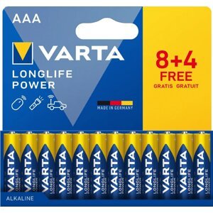 VARTA Longlife Power 8+4 AAA (Plastic free Wide blister)