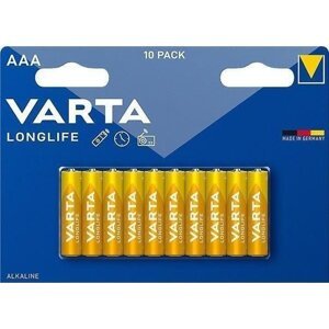 VARTA Longlife 10 AAA (Plastic free Wide Blister)