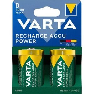 VARTA Recharge Accu Power 2 D 3000 mAh Plastic Free